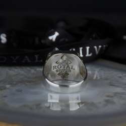 Silver ring "Black' - 1453